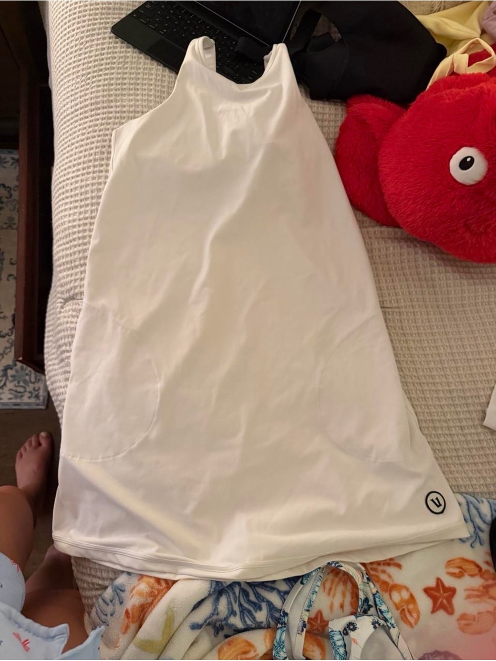 Vuori White Tank Dress Top - Comfortable Activewear